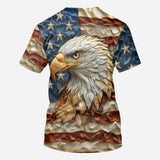 Strong Eagle - Personalized Bald Eagle All Over Shirt