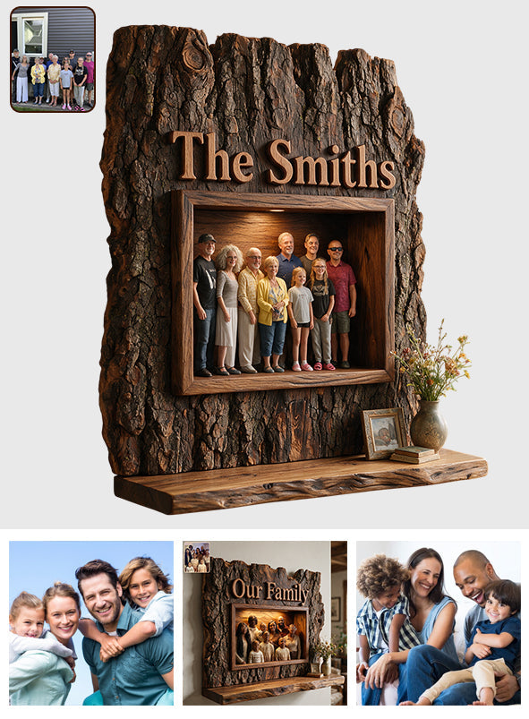 Family Is Forever - Personalized Family Wooden Floating Shelf