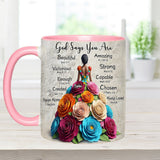 God Says You Are - Personalized African American Accent Mug