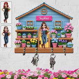 Welcome To My Garden - Personalized Gardening Custom Shaped Key Rack