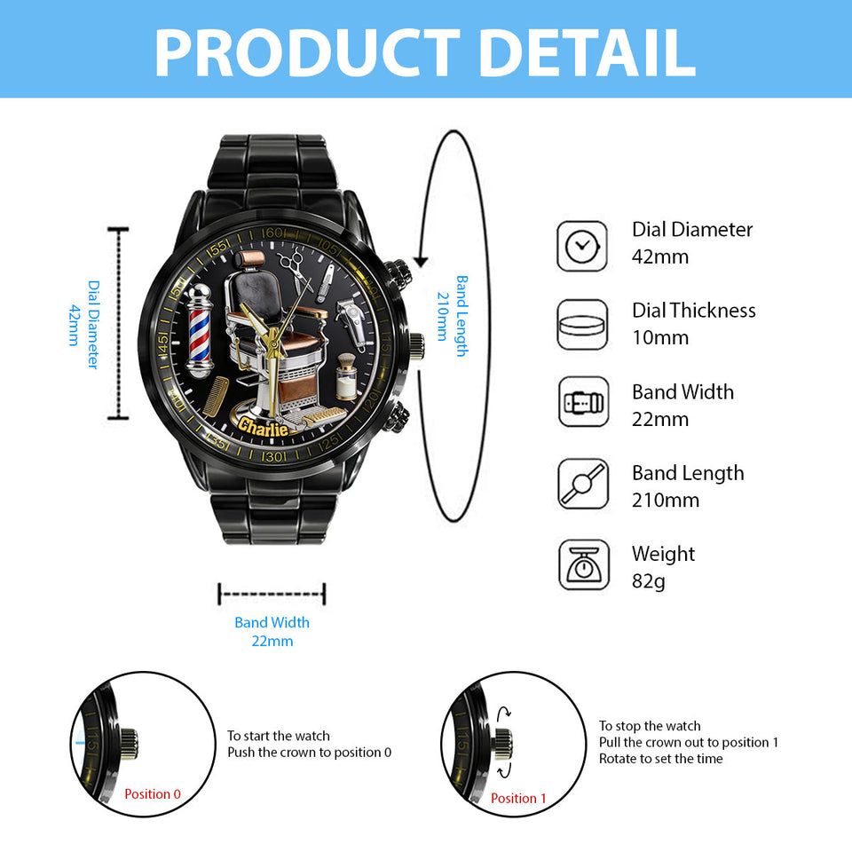 Barber - Personalized Hairdresser Hand Watch