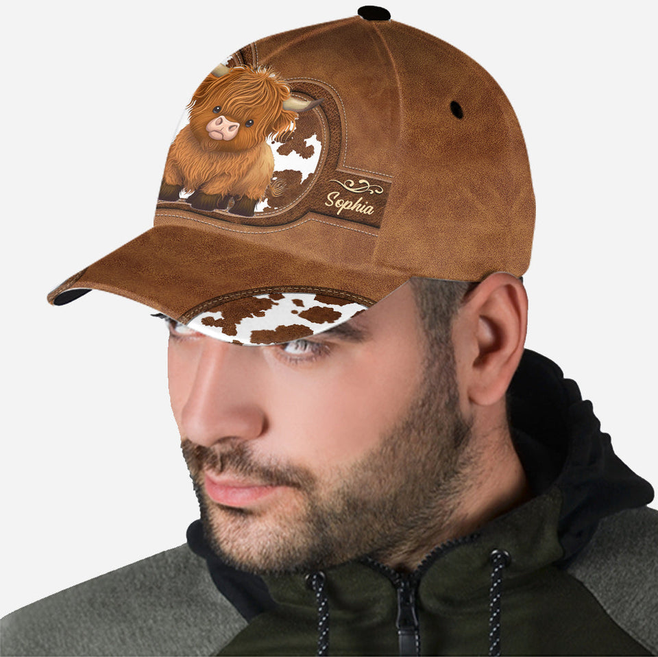 Cute Highland Cow - Personalized Highland Cow Classic Cap