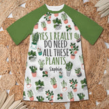 Just A Girl Who Loves Gardening - Personalized Gardening Sleep T-shirt Dress