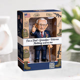 Military Pride Family Toy Figure - Personalized Veteran Custom Shaped Acrylic Plaque