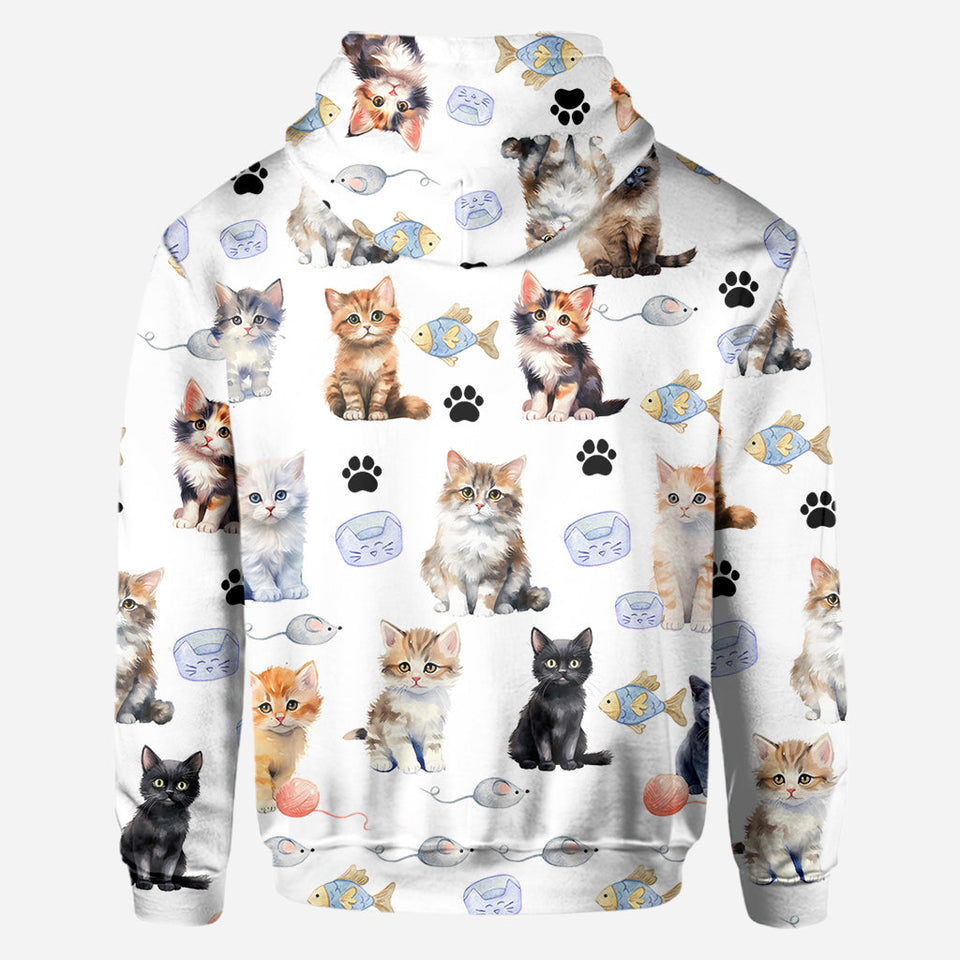Life Is Better With Cats - Personalized Cat All Over Shirt