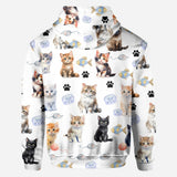 Life Is Better With Cats - Personalized Cat All Over Shirt