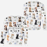 Life Is Better With Cats - Personalized Cat All Over Shirt