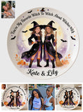 Witch Besties - Personalized Witch Ceramic Round Plate