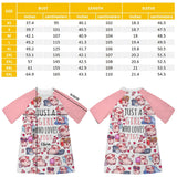 Just A Girl Who Loves Pigs - Personalized Pig Lover Sleep T-shirt Dress
