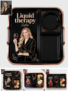 Relax Time With Wine - Personalized Wine Catch-All Tray