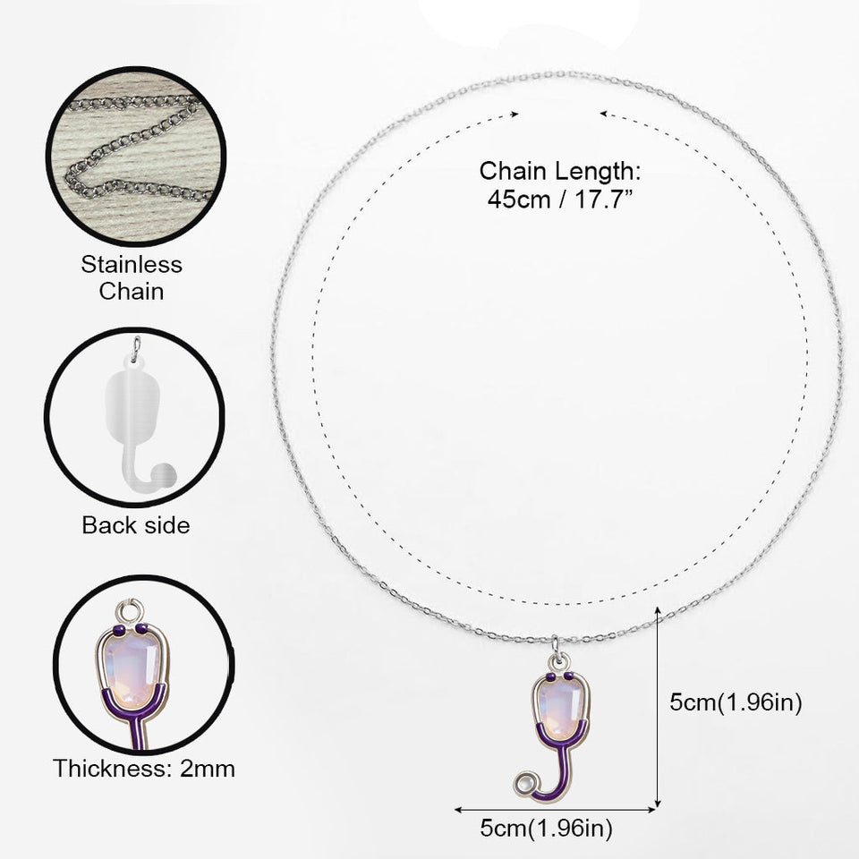 Amazing Nurse - Personalized Nurse Metal Necklaces With Pendants