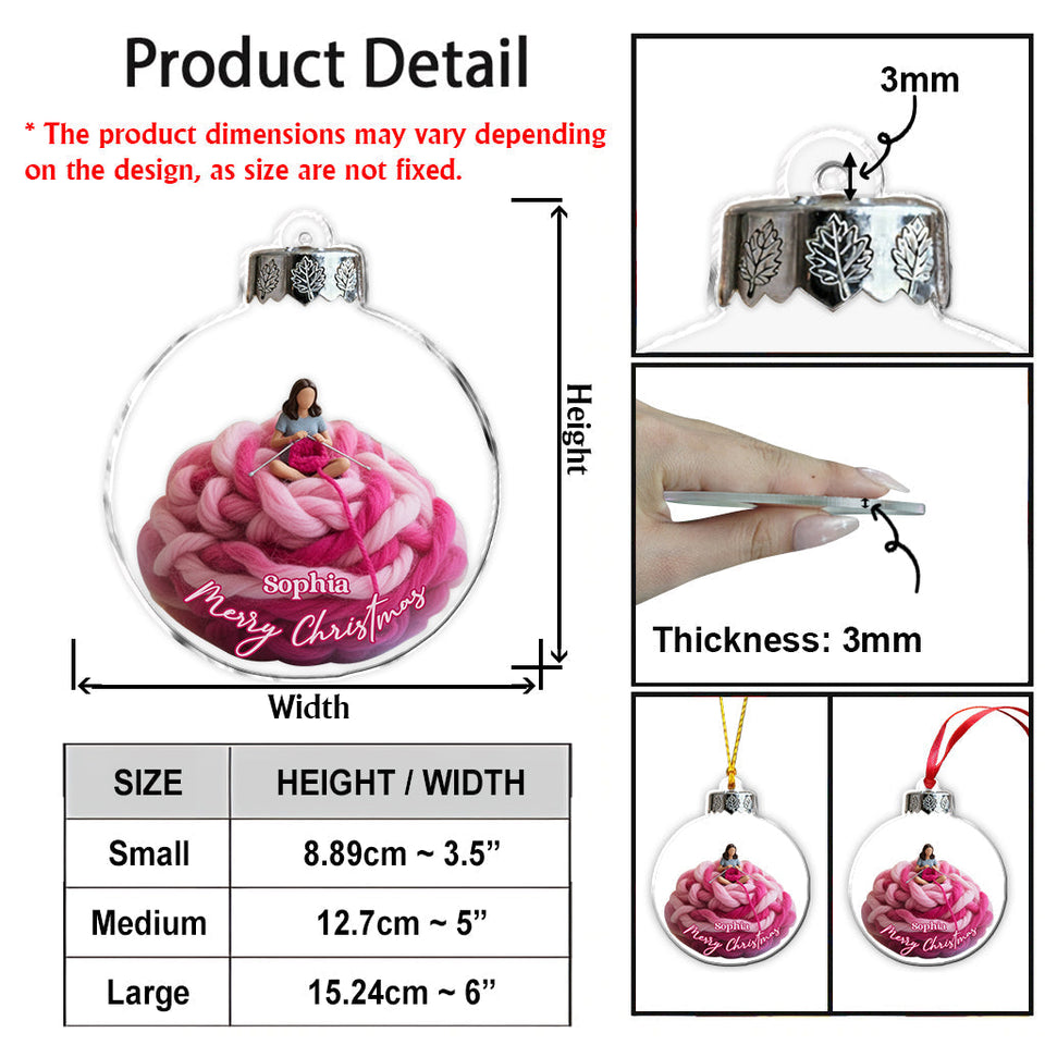 Love Crocheting - Personalized Crocheting Ornament