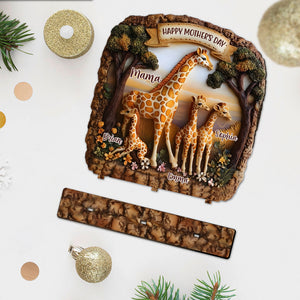 Giraffe Mom - Personalized Mother 1 Layered Big Freestanding