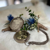 You Never Walk Alone Gift For Dad, Grandpa, Son,.. - Personalized Father Compass