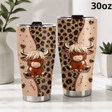 Cute Highland Cow - Personalized Highland Cow Tumbler