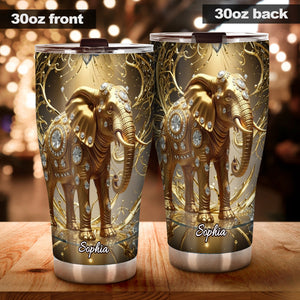 Love Elephant - Personalized Elephant Tumbler