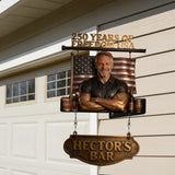 Whiskey Bar Custom From Photo - Personalized Whisky Wooden Wall Mount Sign