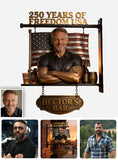 Whiskey Bar Custom From Photo - Personalized Whisky Wooden Wall Mount Sign