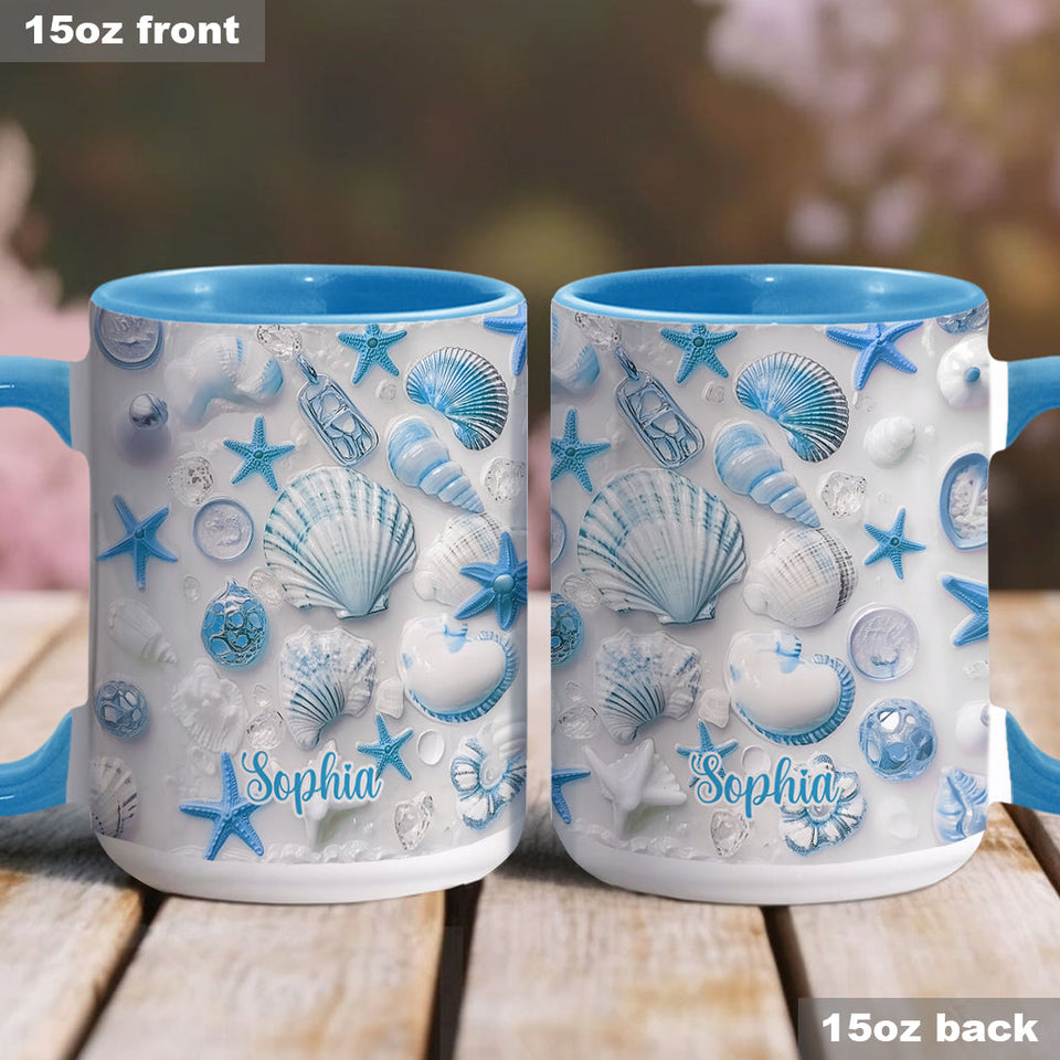 Beach Lovin' Girl - Personalized Sea Lover Accent Mug