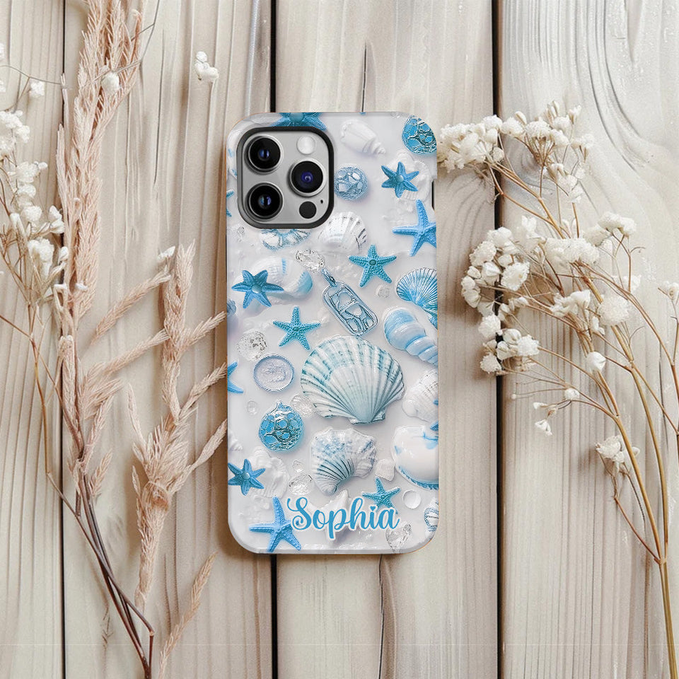 Beach Lovin' Girl - Personalized Sea Lover Full Print Phone Case