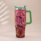 Cowgirl Boots - Personalized Cowgirl Tumbler With Plush Charm