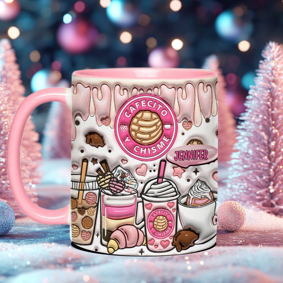 Cafecito Y Chisme - Personalized Coffee Accent Mug