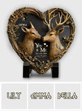 You & Me We Got This - Personalized Hunting Heart Shaped Stone