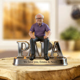 Custom Any Photo Best Gift For Dad, Grandpa - Personalized Father Custom Shaped Acrylic Plaque