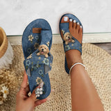 Salty Lil' Beach - Personalized Dog Open Toe Sandals
