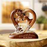 You And Me We Got This - Personalized Hunting Custom Shaped Acrylic Plaque