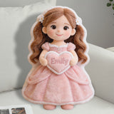 Custom Any Photo Beautiful Princess - Personalized Kid Faux Fur Shaped Pillow