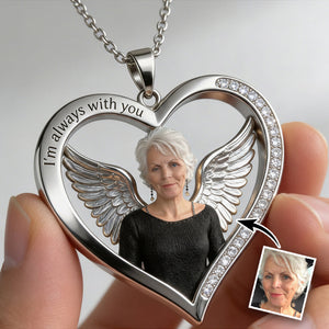 Custom Any Photo - Personalized Memorial Shaped Metal Pendant Necklace