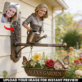 Custom Any Photo My Beautiful Garden - Personalized Gardening Wooden Wall Mount Sign