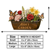Welcome To The Garden - Personalized Gardening Wooden Wall Mount Sign