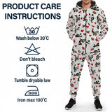 I Love You - Personalized Spicy Couple Hooded Jumpsuit