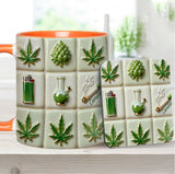 Green Magic Leaf - Personalized Weed Accent Mug