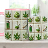Green Magic Leaf - Personalized Weed Accent Mug
