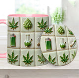 Green Magic Leaf - Personalized Weed Accent Mug