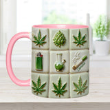 Green Magic Leaf - Personalized Weed Accent Mug