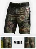 American Gobbler Hunter - Personalized Hunting Cargo Shorts With Belt