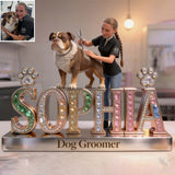 Groomer's Life - Personalized Dog Groomer Custom Shaped Acrylic Plaque