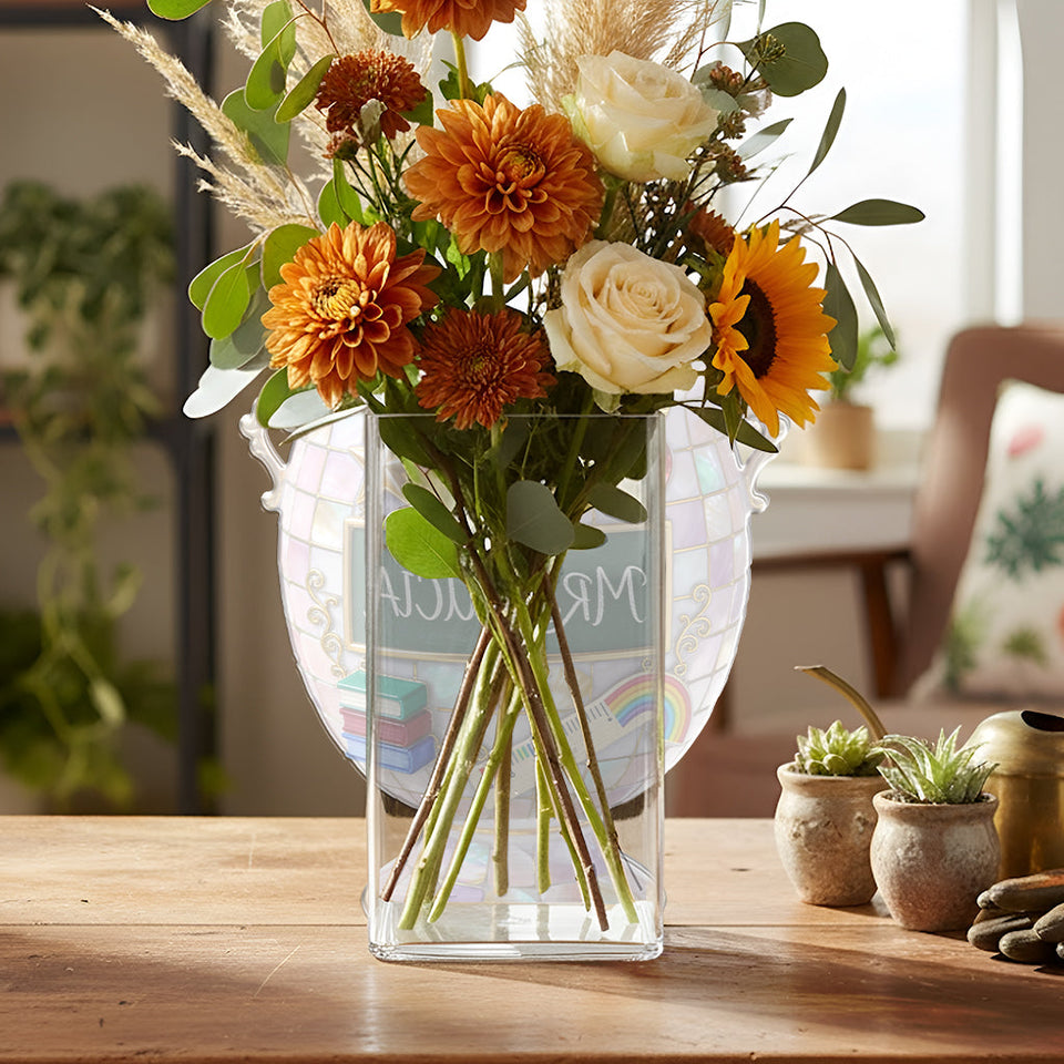 Teacher Gifts - Personalized Teacher Acrylic Pot