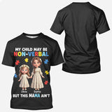 Proud Autism Mom - Personalized Autism Awareness All Over Shirt