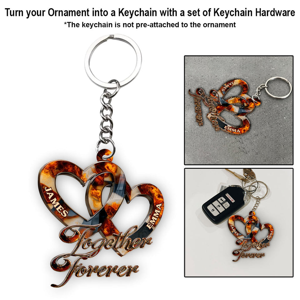 Together Forever - Personalized Couple Ornament