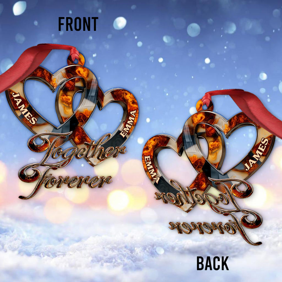Together Forever - Personalized Couple Ornament