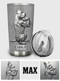 Pitbull Dog Dad, Dog Mom - Personalized Dog Tumbler