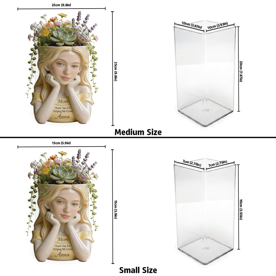 I Love You Mom - Personalized Mother Acrylic Pot