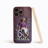 Custom Any Photo Perfect Gift For Mom, Grandma - Personalized Birthday 3D Embossed Leather Phone Case