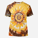 Grandms's Little Sunflower - Personalized Grandma All Over Shirt