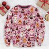 Merry Christmas Santa Cartoon Characters - Personalized Christmas Ugly Sweater